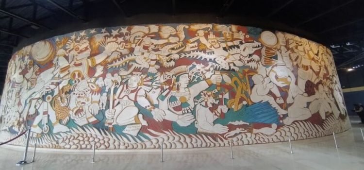 Develan mural de Ariosto Otero en planetario de Ecatepec