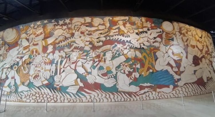 Develan mural de Ariosto Otero en planetario de Ecatepec
