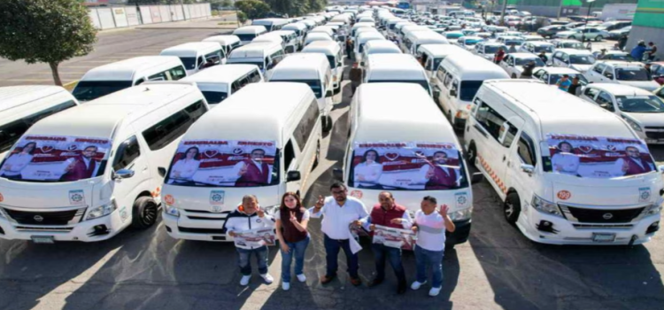 Transportistas respaldan a Esmeralda Vallejo y Ernesto Santillán en defensa del territorio de Ecatepec
