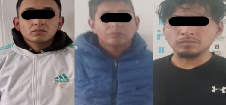 Detienen a 3 por su probable incidencia en robos en Ecatepec