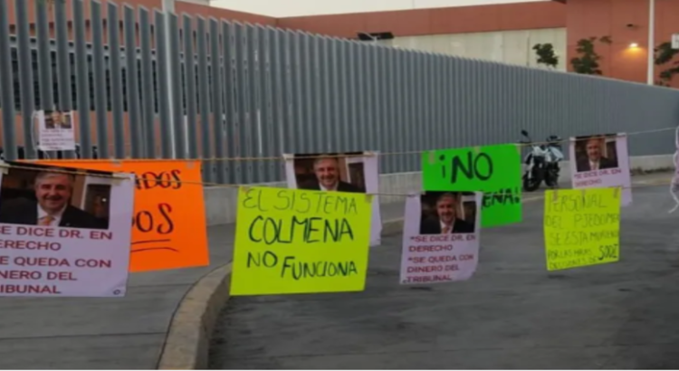Abogados protestan en rechazo a modelo Colmena en Ecatepec