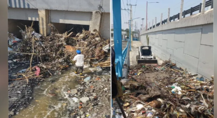 Realizan limpieza para prevenir inundaciones tras inicio de lluvias en Ecatepec