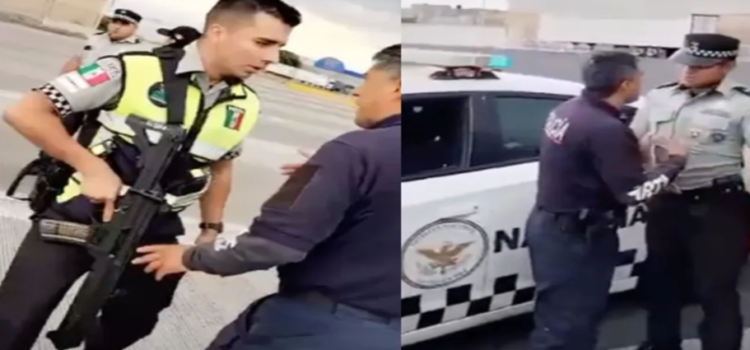 Protagonizan riña Policía de Ecatepec y Guardia Nacional