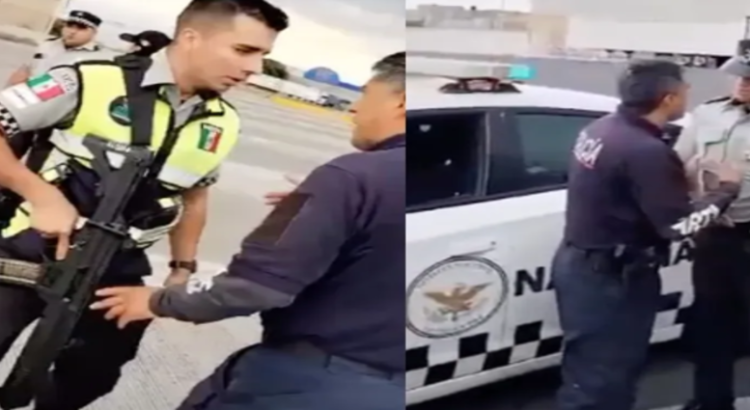 Protagonizan riña Policía de Ecatepec y Guardia Nacional