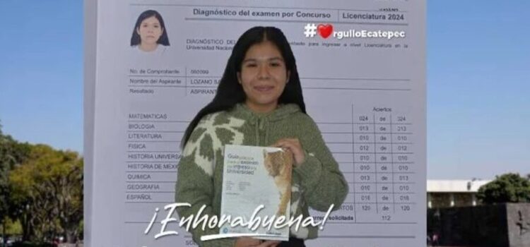 Estudiante de Ecatepec acertó todas las preguntas del examen de la UNAM
