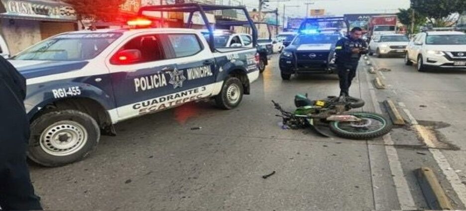 Motociclista falleció tras ser embestido por un automóvil en Ecatepec