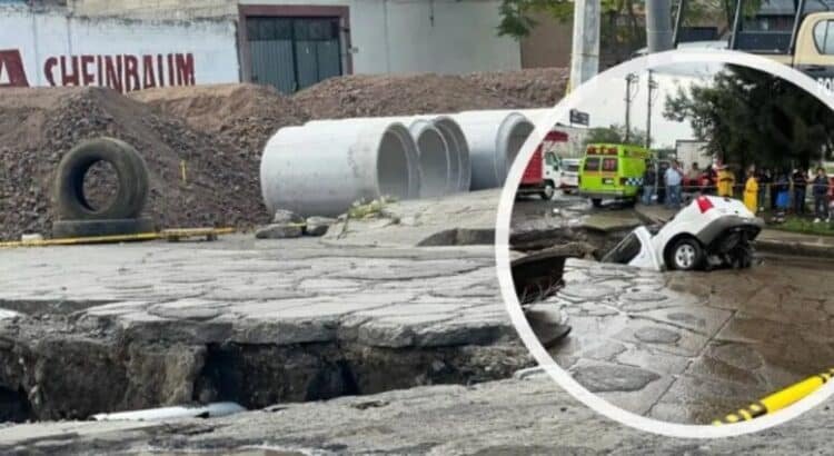 Postergan reparación de socavón por falta de maquinaria en Ecatepec