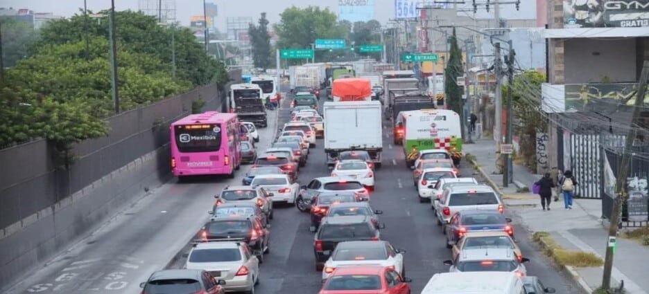 Ecatepec se encuentra entre las ciudades con peor tráfico del mundo