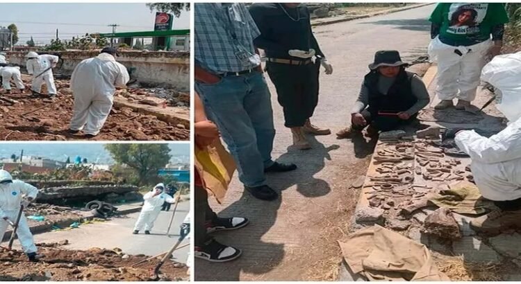 Madres buscadoras encuentran 80 restos óseos en barranca de Ecatepec