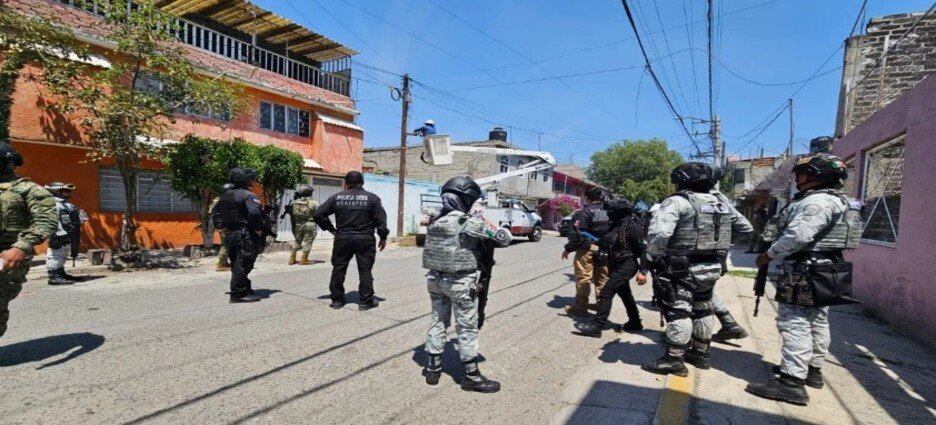 Sigue el retiro de cámaras ilegales en Ecatepec con apoyo de la Armada de México y Fuerzas Federales