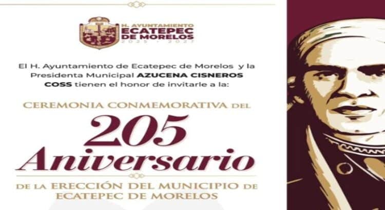 Ecatepec celebra su 205 aniversario