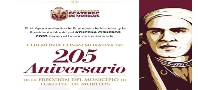 Ecatepec celebra su 205 aniversario
