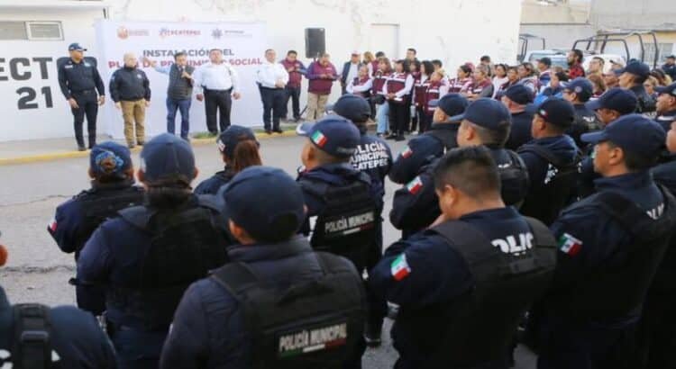 Refuerzan seguridad con instalación del Sector 21 en Ecatepec