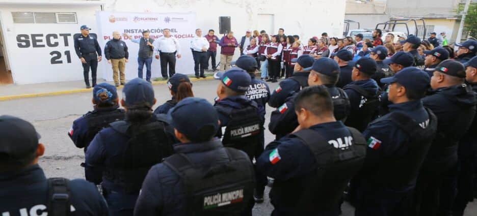 Refuerzan seguridad con instalación del Sector 21 en Ecatepec