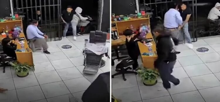Sujetos asaltan a menor en barbería de Ecatepec
