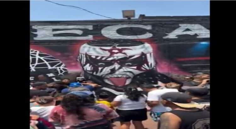 Penta Zero Miedo fue recibido con impresionante mural en su natal Ecatepec