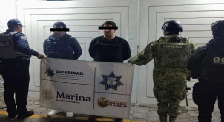 Detienen a presuntos criminales que fingían ser policías para asaltar transportistas en Ecatepec