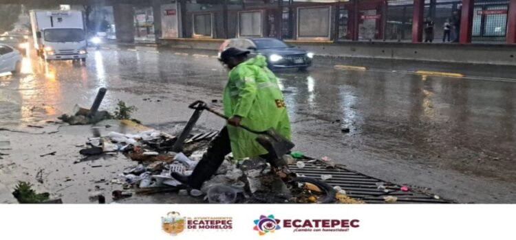 Operativo Tormenta brinda resultados positivos ante primeras lluvias en Ecatepec