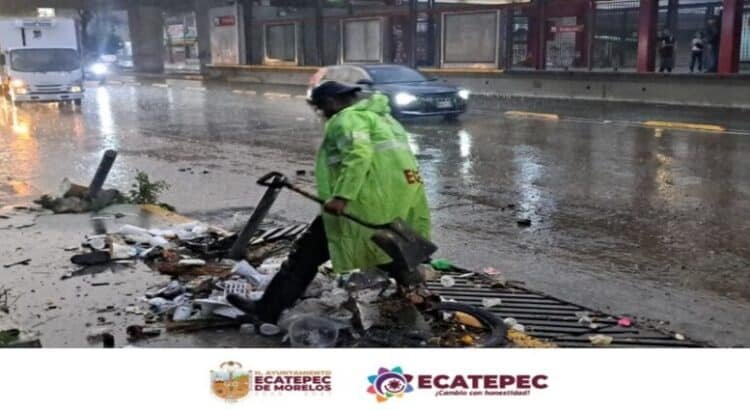 Operativo Tormenta brinda resultados positivos ante primeras lluvias en Ecatepec