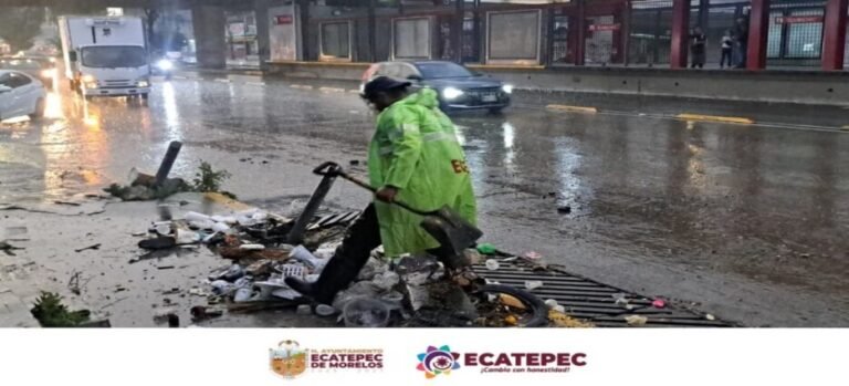Operativo Tormenta da brinda resultados positivos ante primeras lluvias en Ecatepec