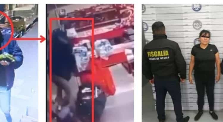 Detienen a mujer que golpeó a empleados de una tienda durante intento de robo en Ecatepec