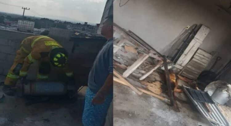 Tanque de gas explota en vivienda de Ecatepec
