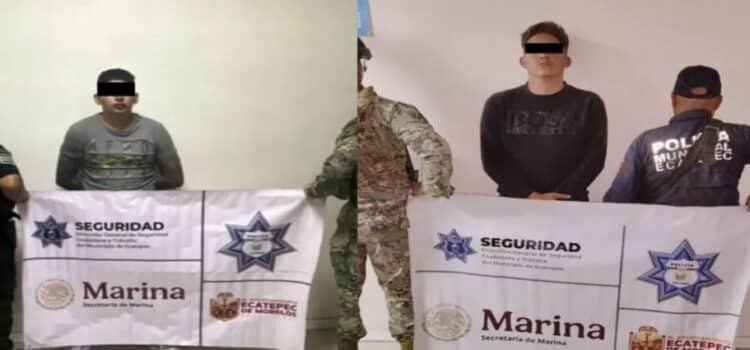 Caen 4 sujetos acusados de despojos y extorsión en Ecatepec