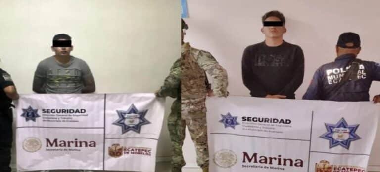 Caen 4 sujetos acusados de despojos y extorsión en Ecatepec