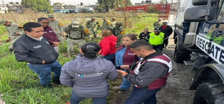 Refuerzan atención a contingencias por lluvias en Ecatepec