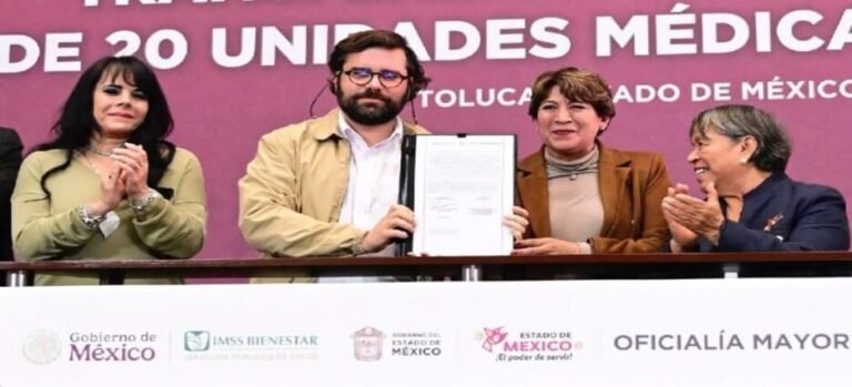 Estado de México transfiere 20 unidades médicas al IMSS-Bienestar