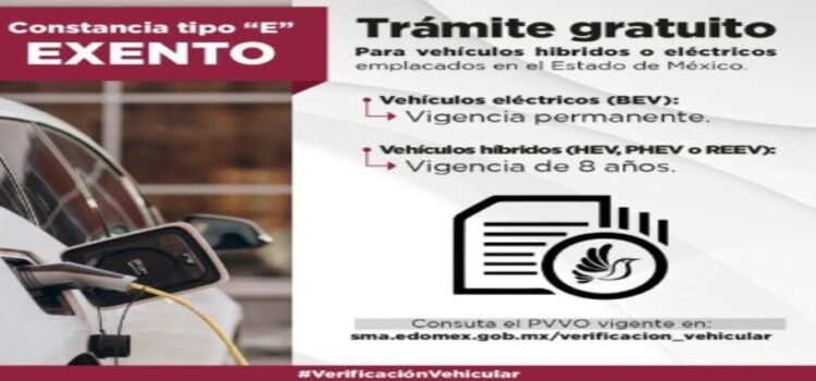 Automóviles estarán exentos de pagar verificación permanente en Edomex Automóviles estarán exentos de pagar verificación permanente en Edomex