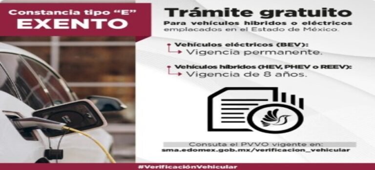 Automóviles estarán exentos de pagar verificación permanente en Edomex