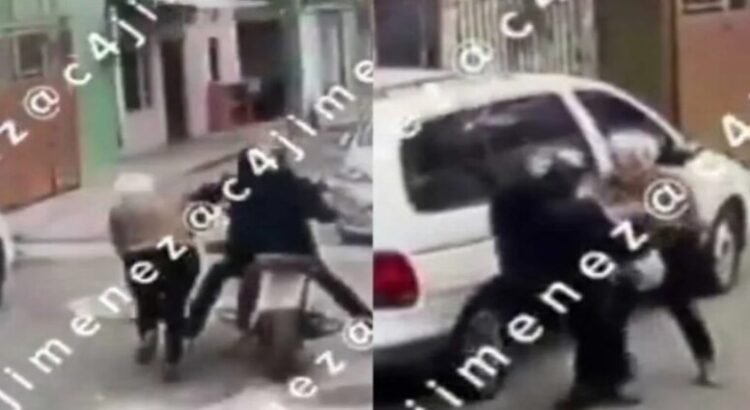 Asaltan a punta de pistola a adulta mayor en Ecatepec; cayó de boca tras sujetar moto del ladrón