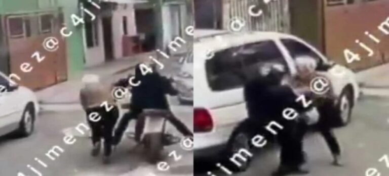 Asaltan a punta de pistola a adulta mayor en Ecatepec; cayó de boca tras sujetar moto del ladrón
