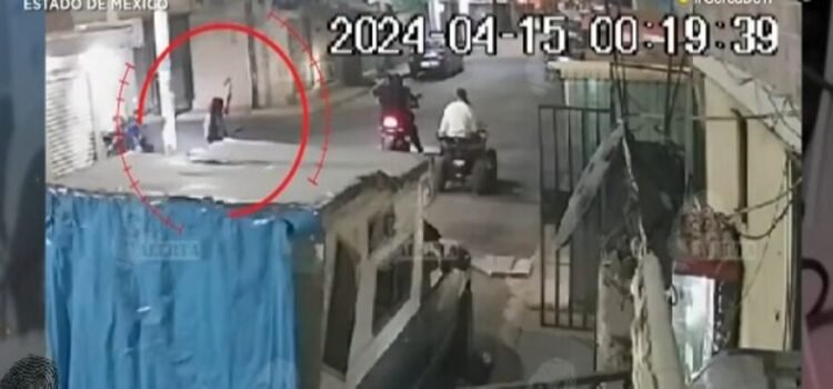 Balean cámara de seguridad en Ecatepec