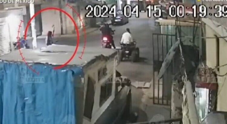 Balean cámara de seguridad en Ecatepec