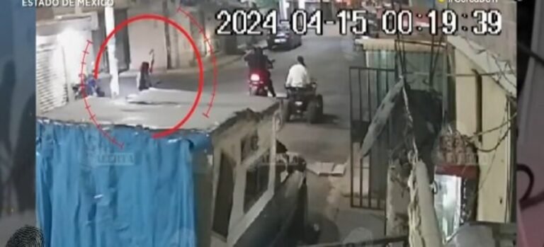 Balean cámara de seguridad en Ecatepec