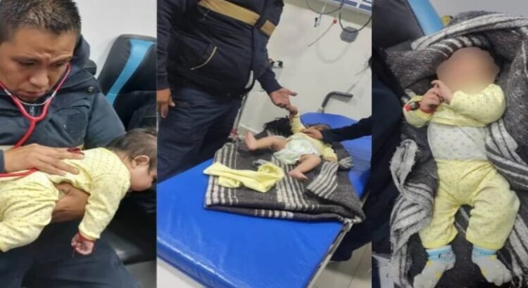 Rescatan con vida a bebé abandonado en Ecatepec