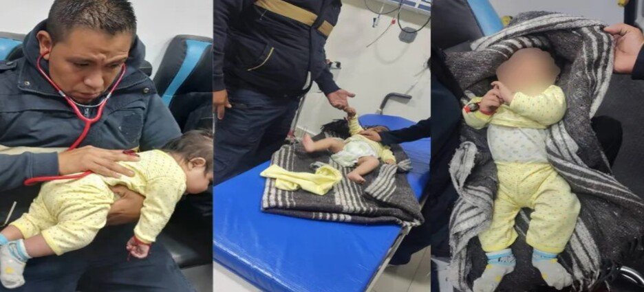 Rescatan con vida a bebé abandonado en Ecatepec