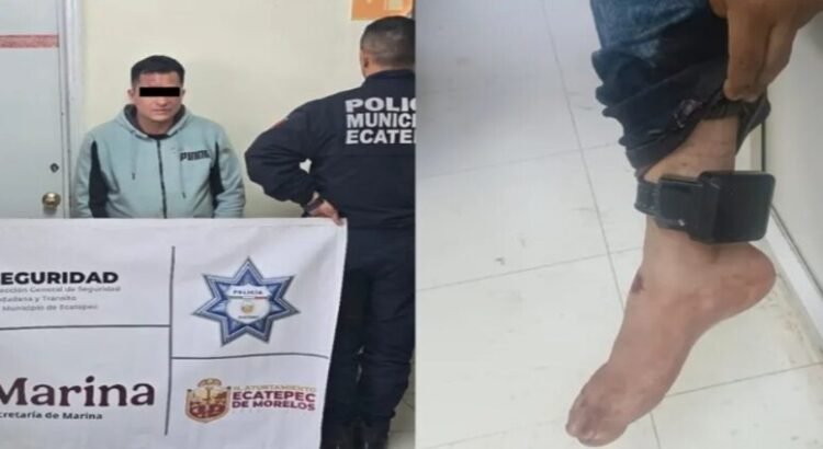 Detienen a hombre buscado por homicidio en Ecatepec; contaba con su brazalete electrónico