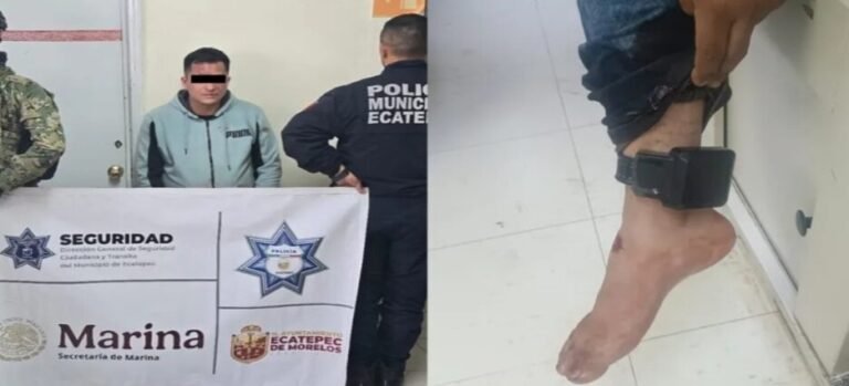Detienen a hombre buscado por homicidio en Ecatepec; contaba con su brazalete electrónico