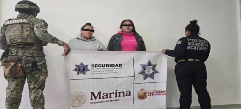 Detienen a 2 mujeres por extorsionar a familiares de víctima de secuestro en Ecatepec