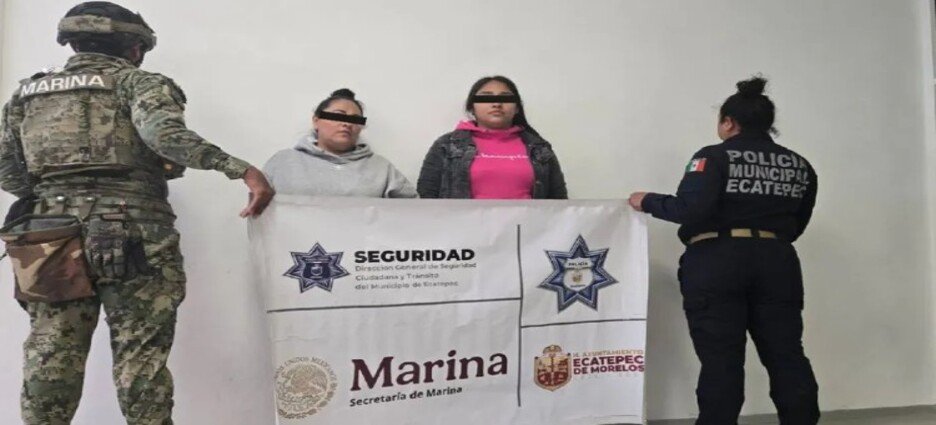 Detienen a 2 mujeres por extorsionar a familiares de víctima de secuestro en Ecatepec