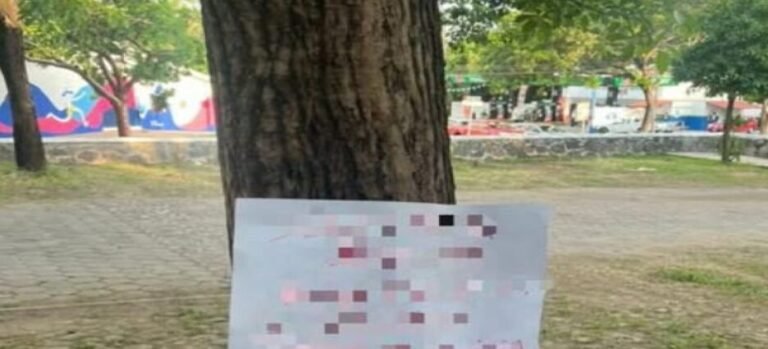 Encuentran mensaje amenazante dedicado a grupo criminal en árbol de Ecatepec