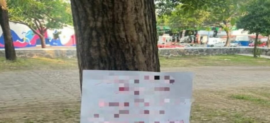 Encuentran mensaje amenazante dedicado a grupo criminal en árbol de Ecatepec
