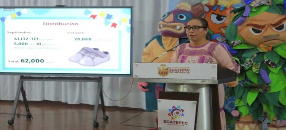 Gobierno entregará 62,000 pares de zapatos a estudiantes en Ecatepec