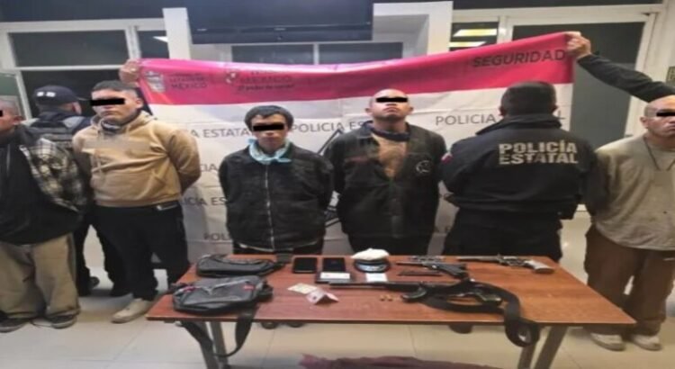 Detienen a grupo armado con metanfetamina en Ecatepec; hay cinco detenidos