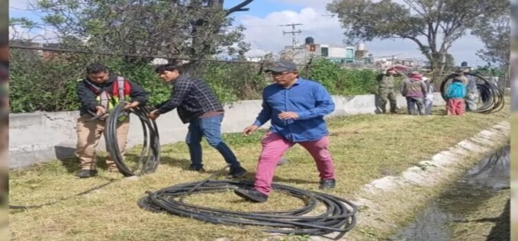 Desmantelan punto de huachicoleo de agua potable en Ecatepec