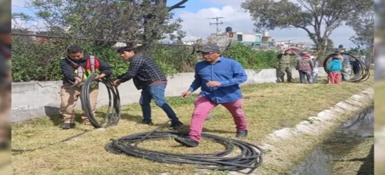 Desmantelan punto de huachicoleo de agua potable en Ecatepec
