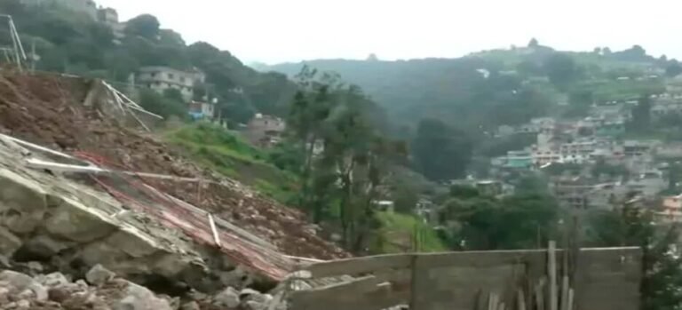 Deslaves se incrementan debido a extrema humedad en 24 municipios del Edomex